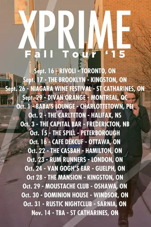 Xprime Fall 2015 tour
