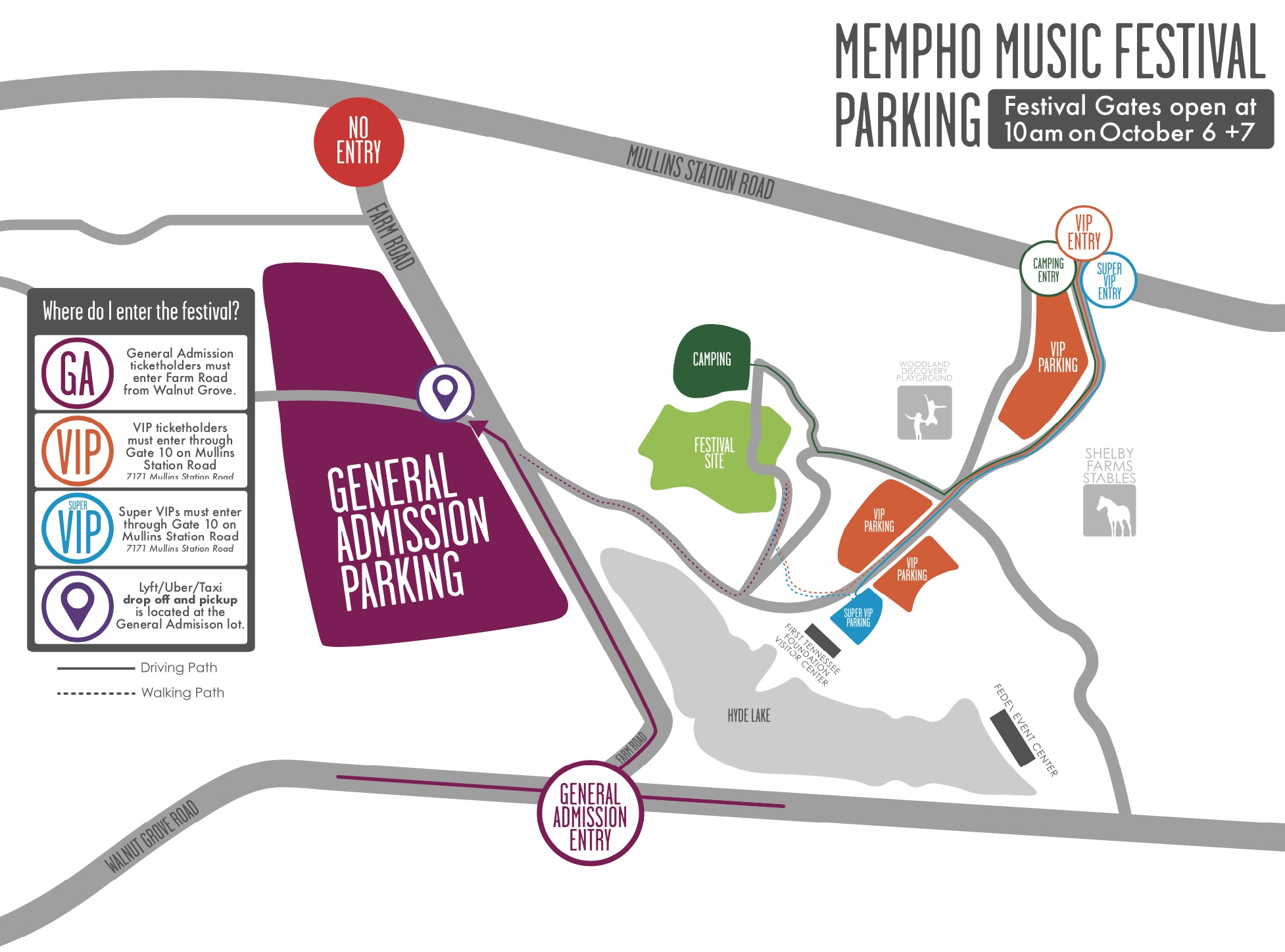 Mempho Music Festival 2018 MAP