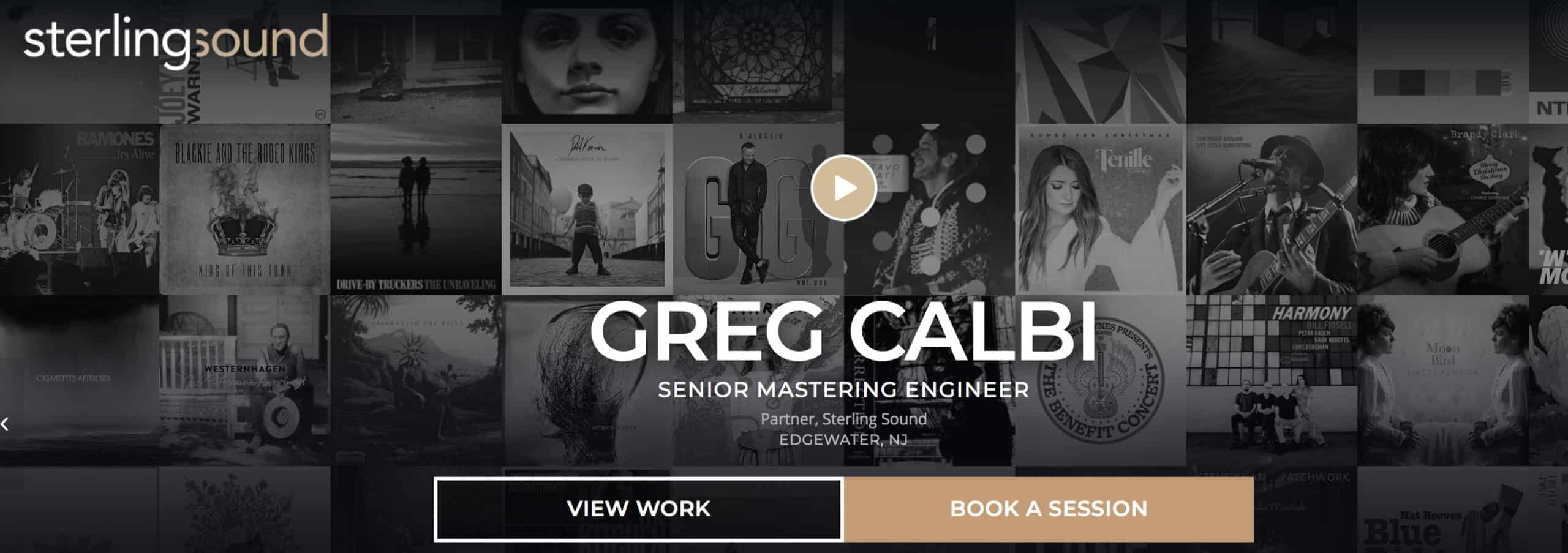 Greg Calbi’s mastering header