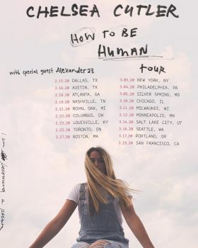 Chelsea Cutler 'How to Be a Human' tour poster, 2020