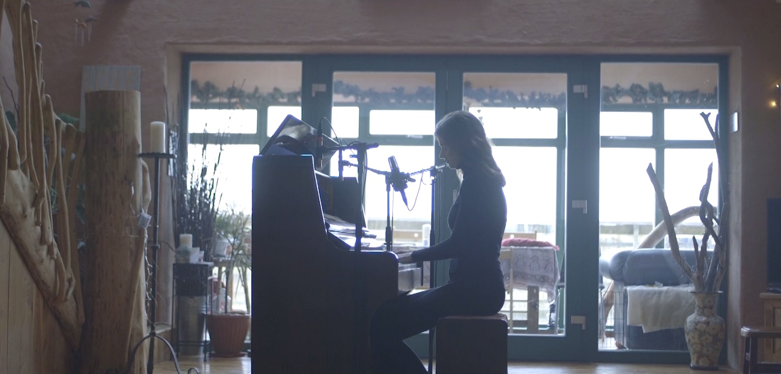 Screenshot from Rosie Carney's acoustic video for "Awake Me"