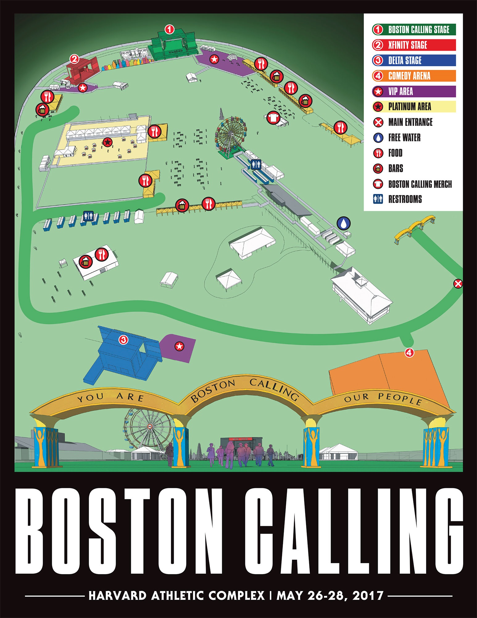 Boston Calling 2017 grounds