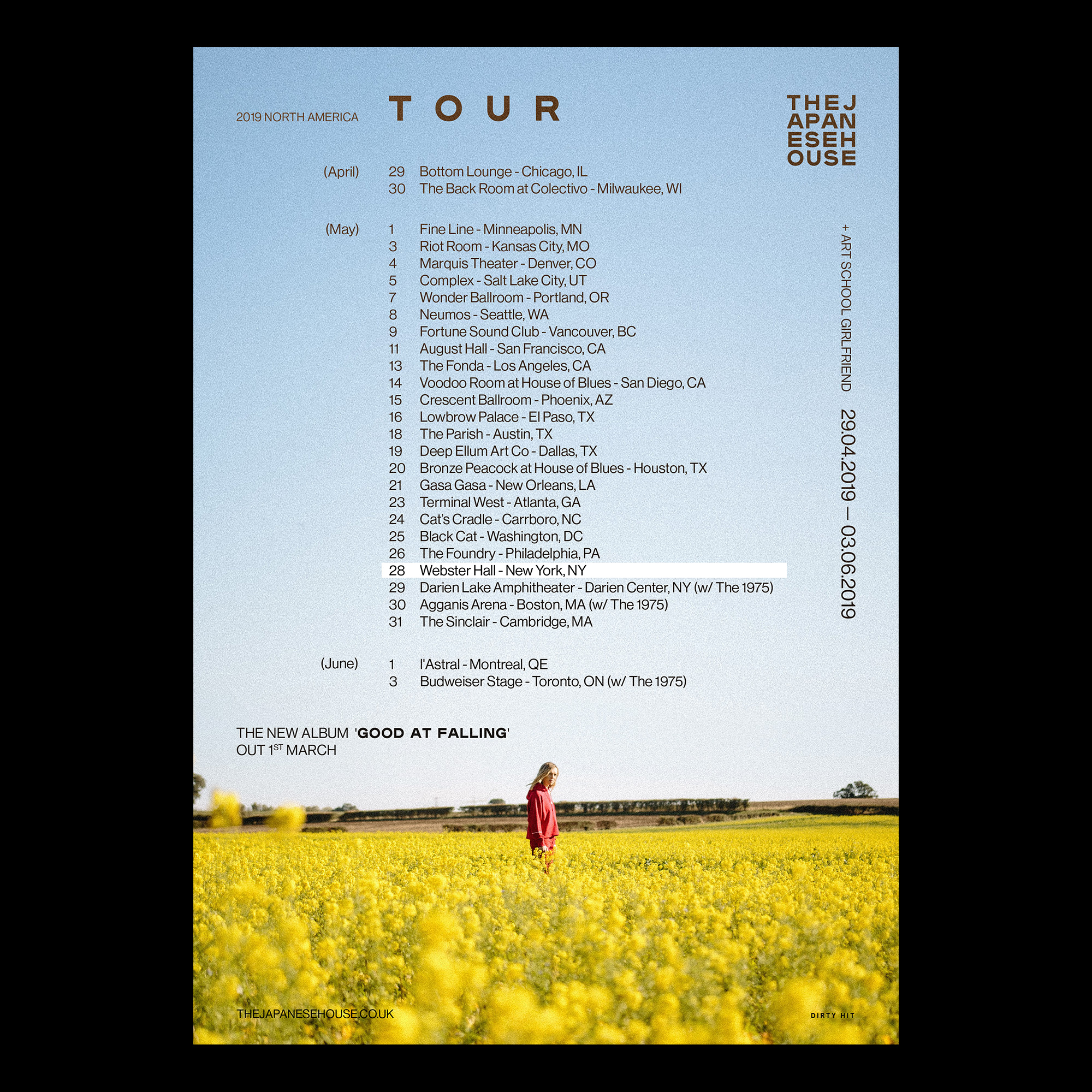 The Japanese House US Tour 2019
