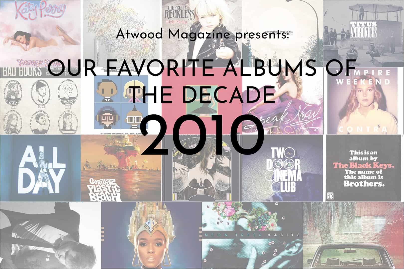 Atwood Magazine's Favorite Albums of 2010