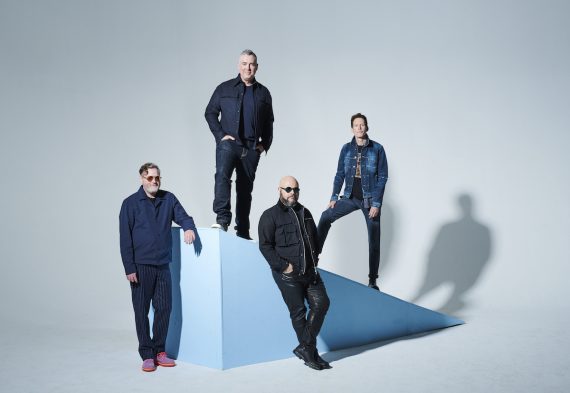 Barenaked Ladies (L-R): Kevin Hearn (keyboards), Ed Robertson (vocals/guitar), Tyler Stewart (drums), Jim Creeggan (bass) © Matt Barnes