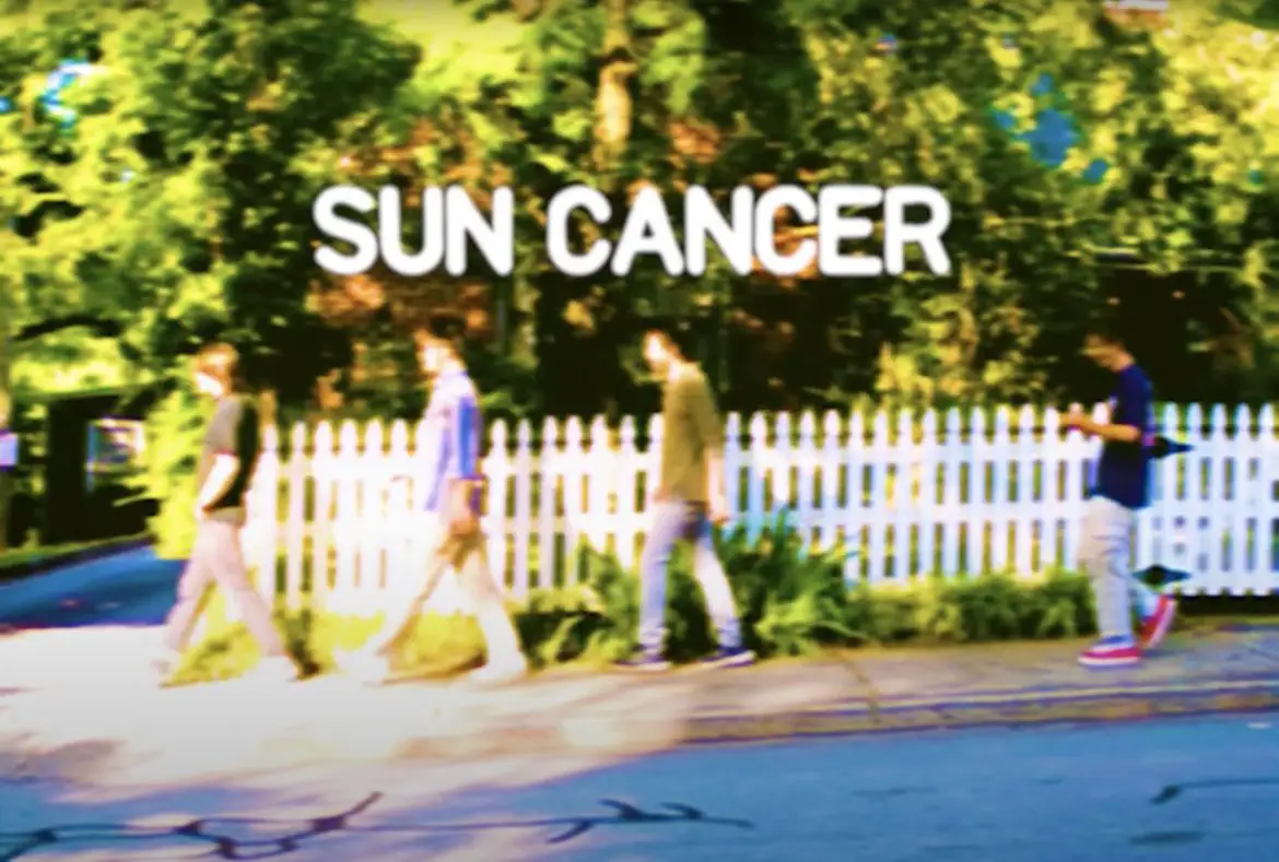 "Sun Cancer" video still - Drew Beskin & The Sunshine