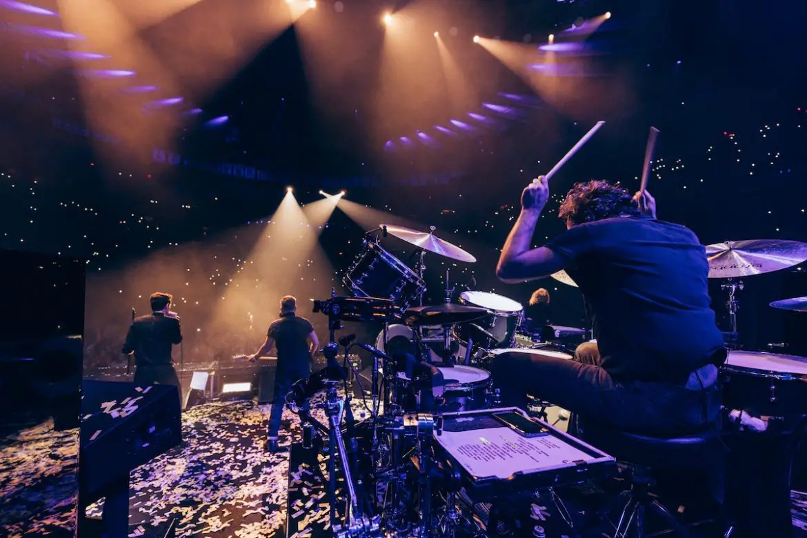"My perspective, it's the best seat in the house!" The Killers' Ronnie Vannucci Jr. © Chris Phelps