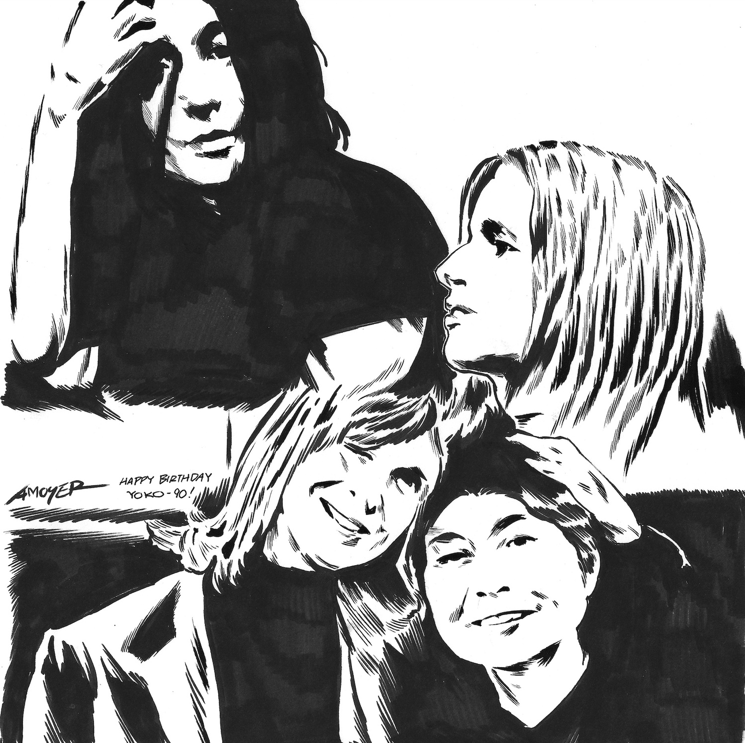 This thaw in Ono-McCartney relations led to the collaboration track Hiroshima Sky is Always Blue, as icons Linda and Yoko posed for Mary McCartney’s lens in 1995. © Aidan Moyer