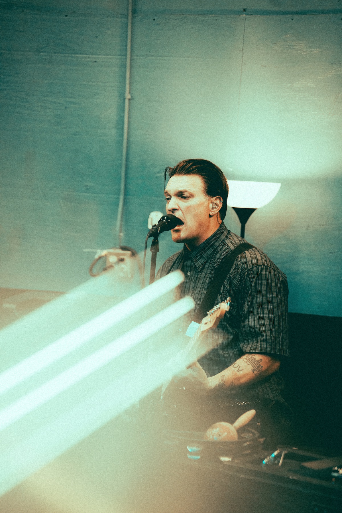 Cold War Kids' Nathan Willett in the studio © Joey Wasilewski