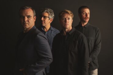 Future Islands (left to right): Samuel T. Herring, Gerrit Welmers, William Cashion, Michael Lowry © Frank Hamilton