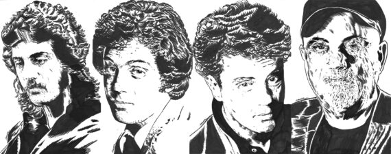 Billy Joel at 21, standing in Cold Spring Harbor; 28, stratospheric success with ‘The Stranger’; 44, eyeing pop retirement; 74, turning the lights back on. “Thirteen albums was good enough for the Beatles, it’s good enough for me!” © Aidan Moyer