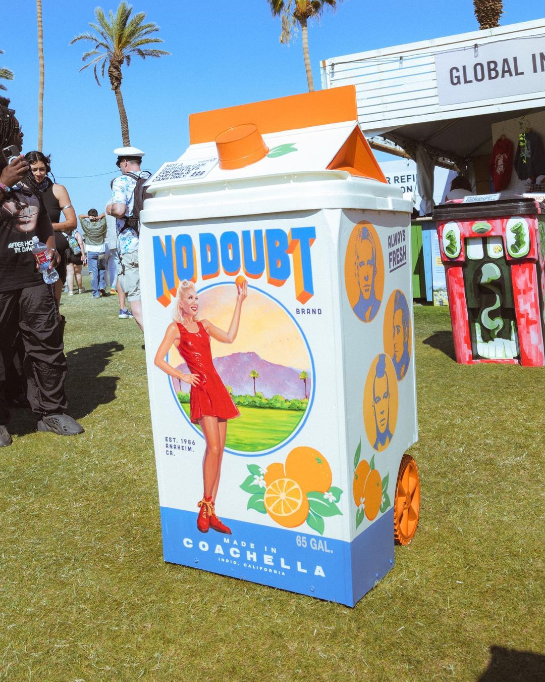 No Doubt carton at Coachella 2024