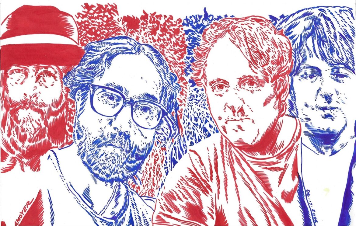 Sean Ono Lennon and James McCartney originally shared this selfie in August of 2018, captioned “peekaboo.” McCartney held a guitar under his arm, forecasting their recent collaboration for his forthcoming album © Aidan Moyer