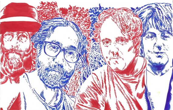 Sean Ono Lennon and James McCartney originally shared this selfie in August of 2018, captioned “peekaboo.” McCartney held a guitar under his arm, forecasting their recent collaboration for his forthcoming album © Aidan Moyer