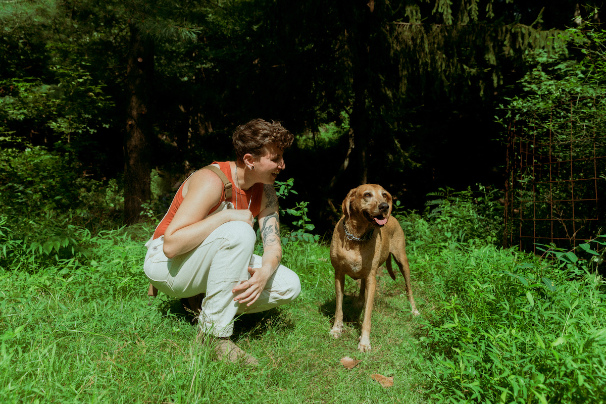 Mae Krell and the dog "meant to outlive her" © Alex Lyon