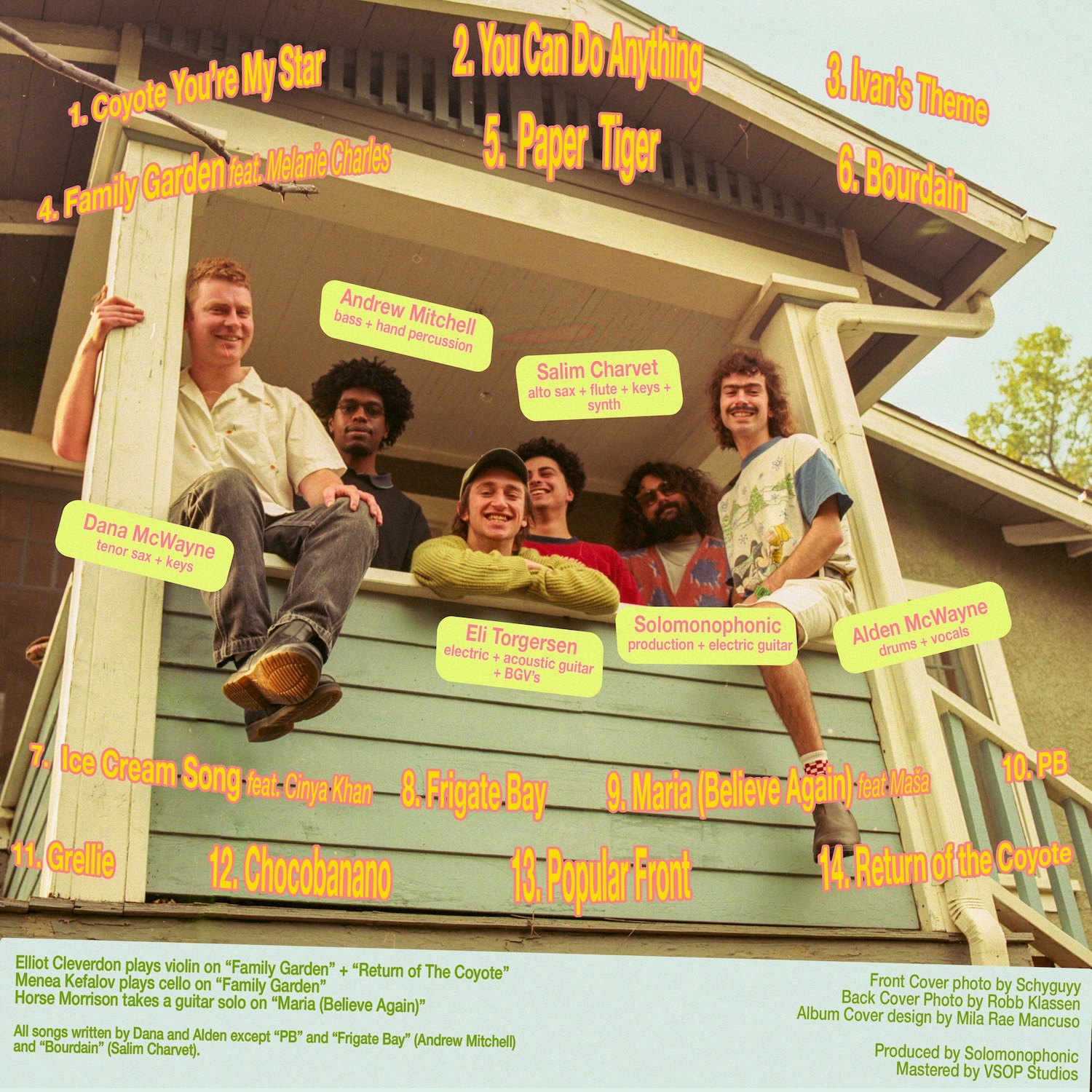 Coyote, You’re My Star (back cover) - Dana and Alden