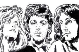 Three Hands Clapping: Linda McCartney, Paul McCartney and Denny Laine circa 1974. They remained the core trio of Wings until the band’s dissolution in 1981. © Aidan Moyer