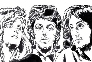 Three Hands Clapping: Linda McCartney, Paul McCartney and Denny Laine circa 1974. They remained the core trio of Wings until the band’s dissolution in 1981. © Aidan Moyer