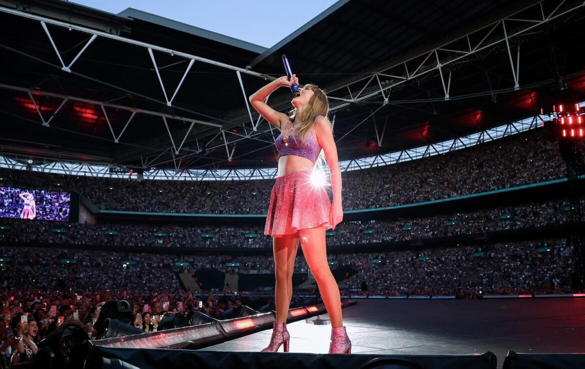 Taylor Swift brings The Eras Tour to London's Wembley Stadium © Kevin Mazur (Instagram)