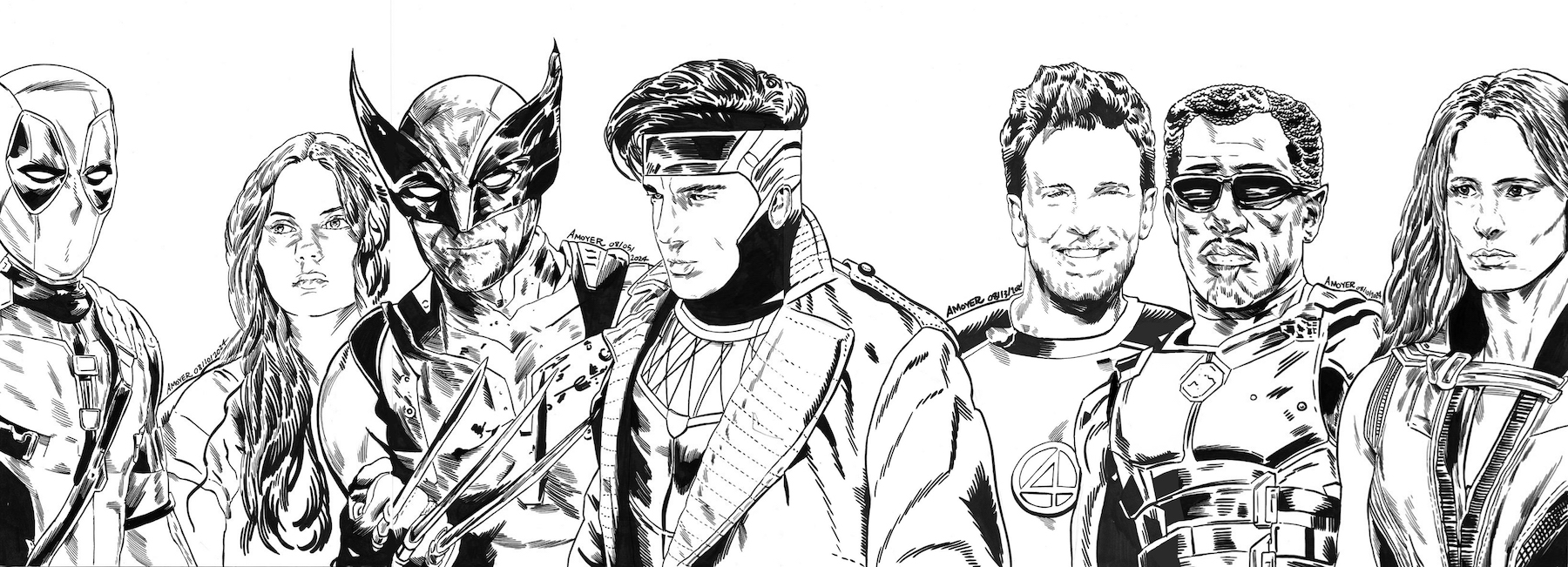 Deadpool & Wolverine... and co. © Aidan Moyer