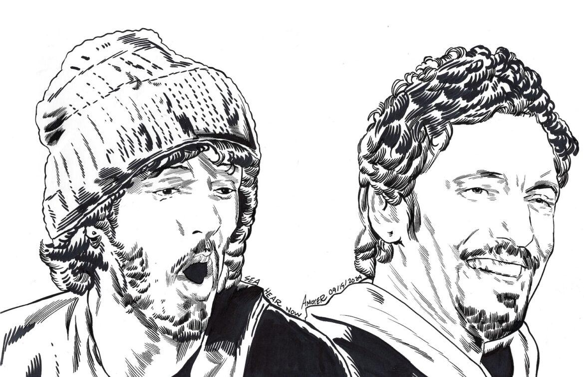 Glory Days: Beanie Springsteen shines in the ‘70s and Oscar winner Springsteen takes to the streets of Philadelphia in the ‘90s © Aidan Moyer