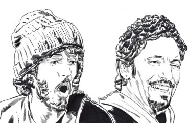 Glory Days: Beanie Springsteen shines in the ‘70s and Oscar winner Springsteen takes to the streets of Philadelphia in the ‘90s © Aidan Moyer