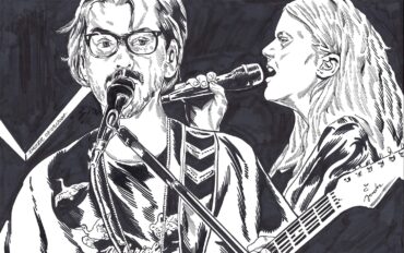 Dhani Harrison and Mereki Beach trade vocals on their co-write “Ghost Garden” for the INNERSOUNDSTAGE live concert © Aidan Moyer