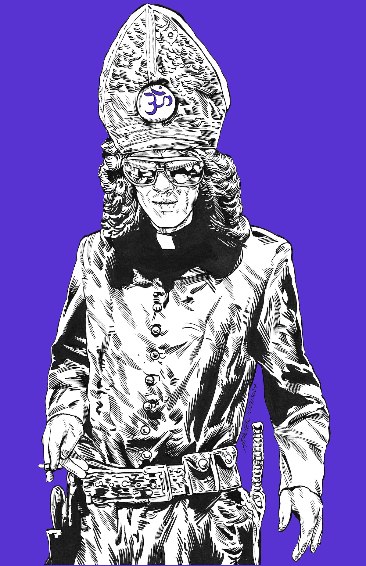 Karmic Justice: George Harrison strikes a pose © Aidan Moyer