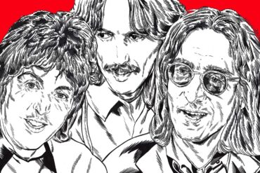 Threetles: McCartney, Harrison, and Lennon circa 1974