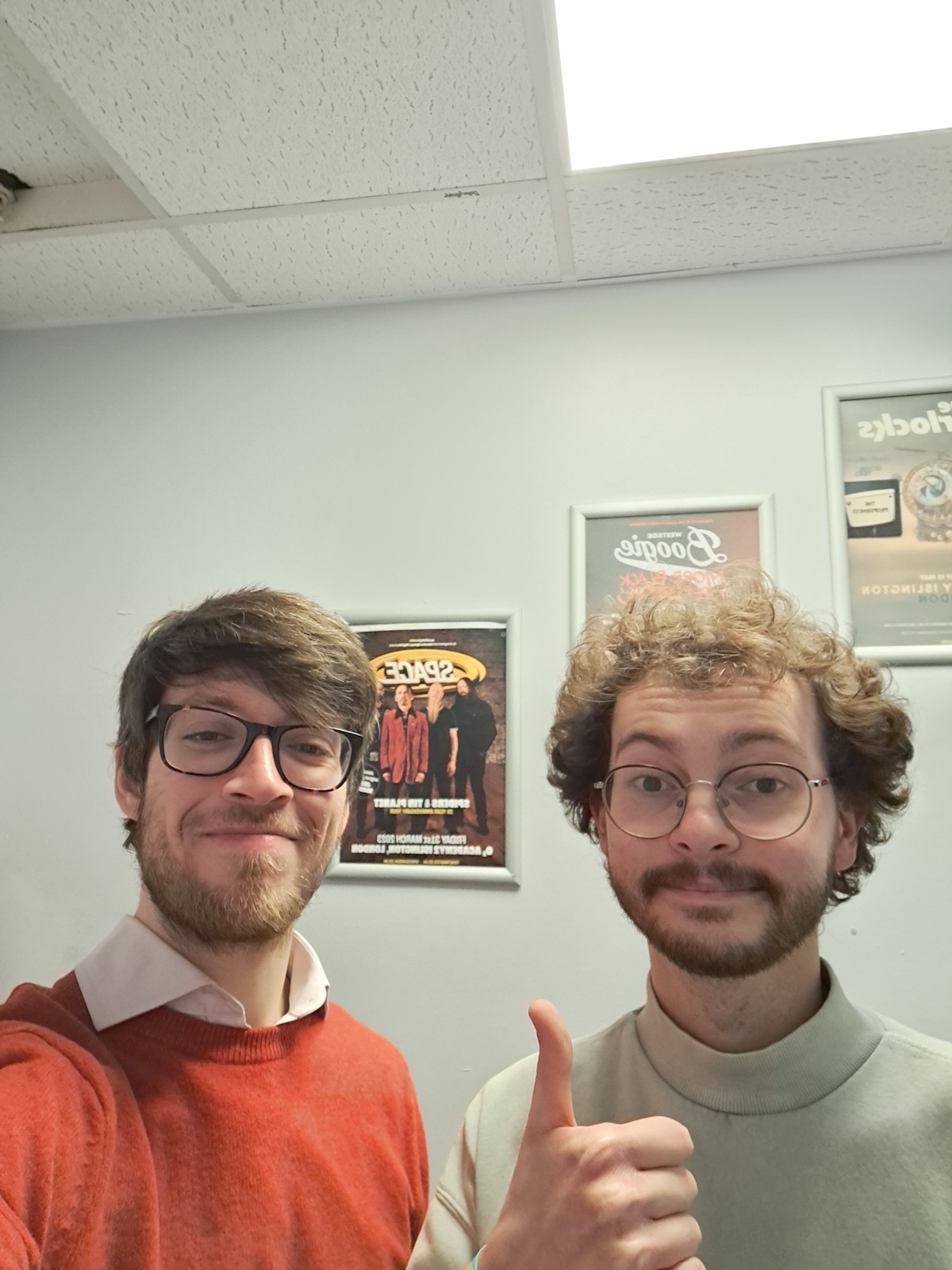 Idiotwin is: Frederick Bloy (left) and Chris London (right)