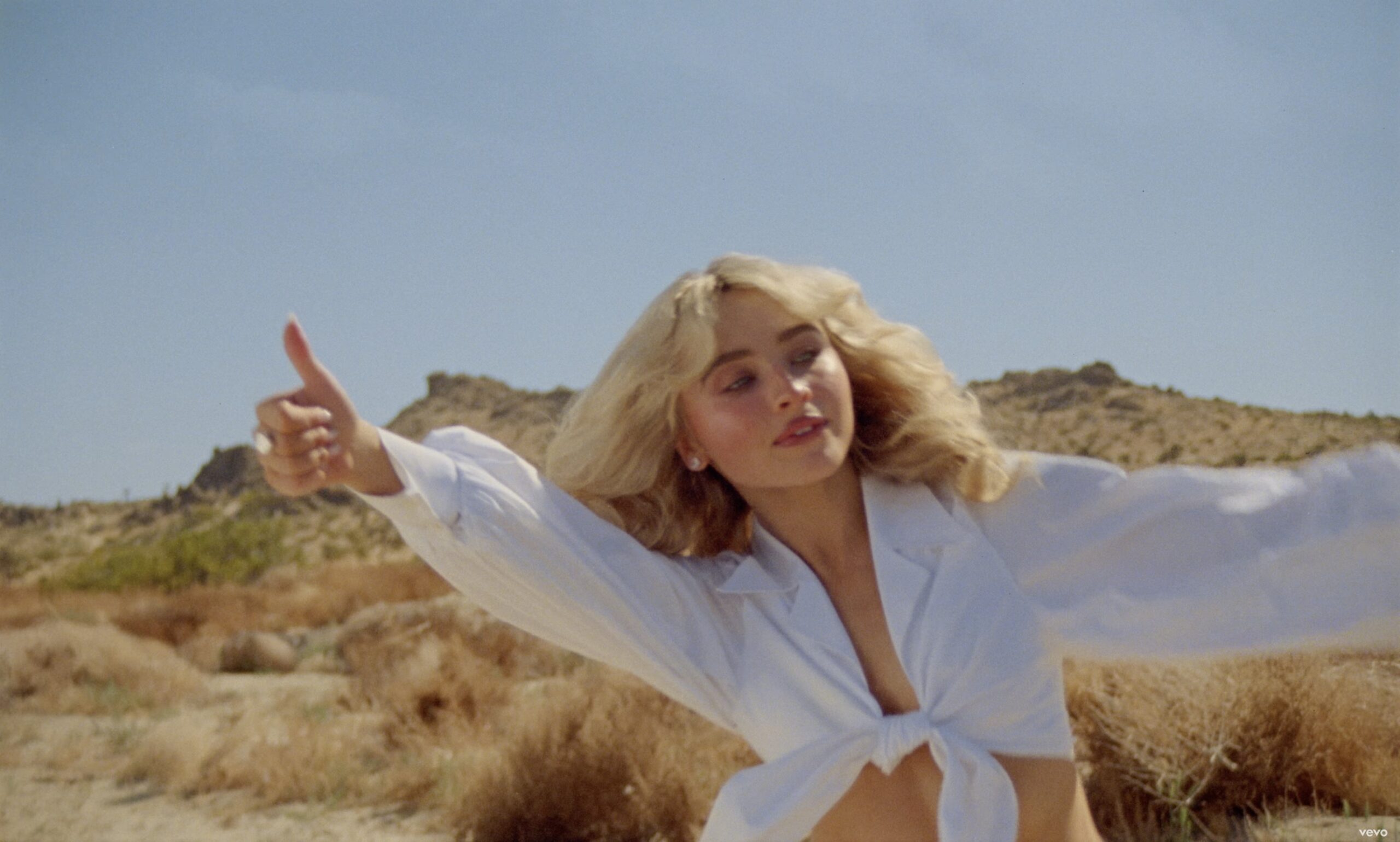 Sabrina Carpenter "Manchild" music video © Vania Heymann & Gal Muggia