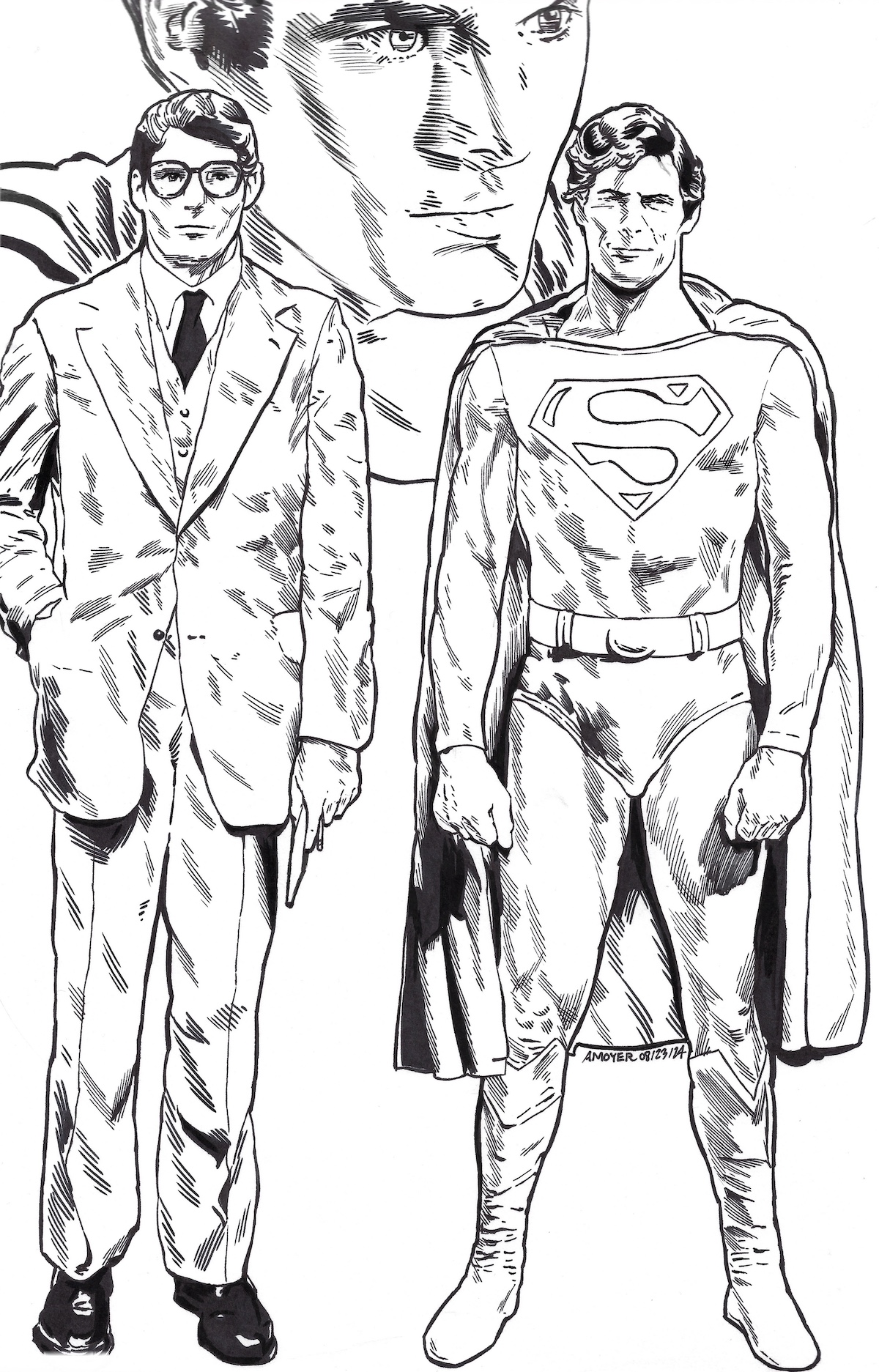 The Blueprint: Christopher Reeve’s dual portrayal of Clark Kent and Superman has cast a decades-long shadow and reshaped the icon of Superman himself © Aidan Moyer