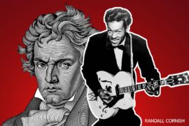 Collage created by Randall Cornish. Chuck Berry image: Creative Commons, Public Domain. Beethoven image: Gordon Johnson from Pixabay.