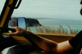 Driving along the coast © Jadon Calvert
