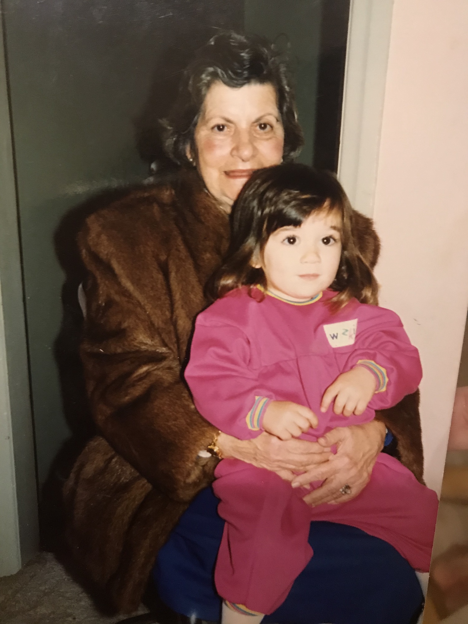 Angela Rizzuto holding her grand-daughter Elizabeth