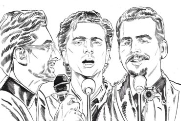 Il Volo's Piero Barone, Gianluca Ginoble and Ignazio Boschetto circa their Christmas performance, December 2025 © Aidan Moyer