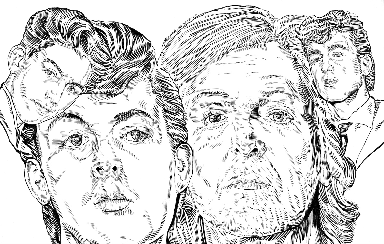 Days We Left Behind: George Harrison, McCartney and Lennon circa 1957 and Sir Paul today © Aidan Moyer