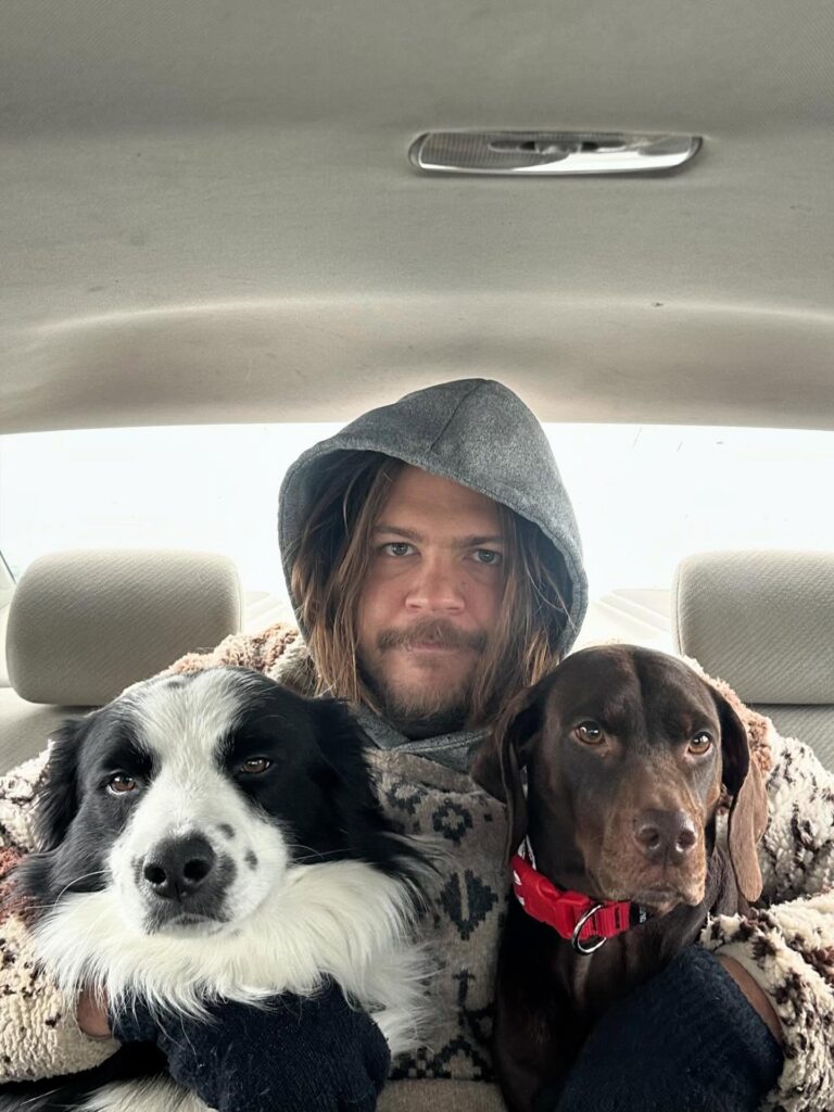 Brett Emmons and Shambles (left)