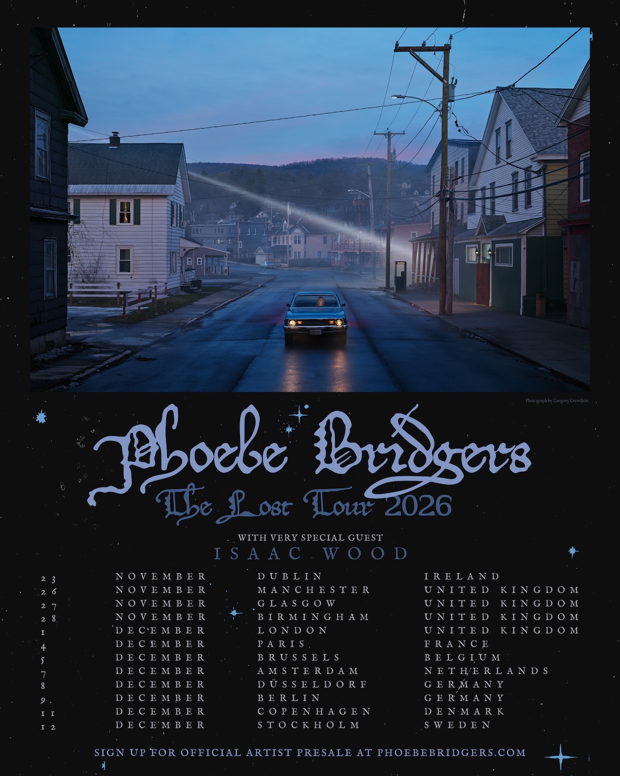 Phoebe Bridgers 2026 EU and UK Tour Dates