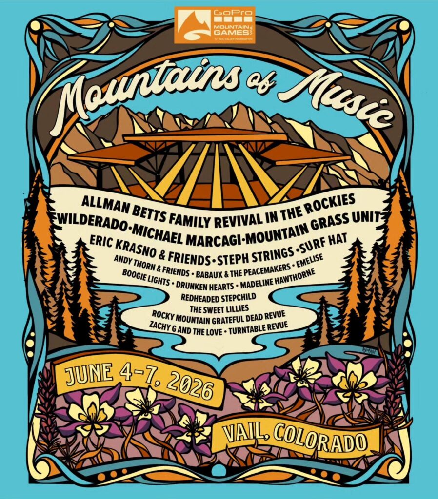 Mountains of Music's 2026 poster