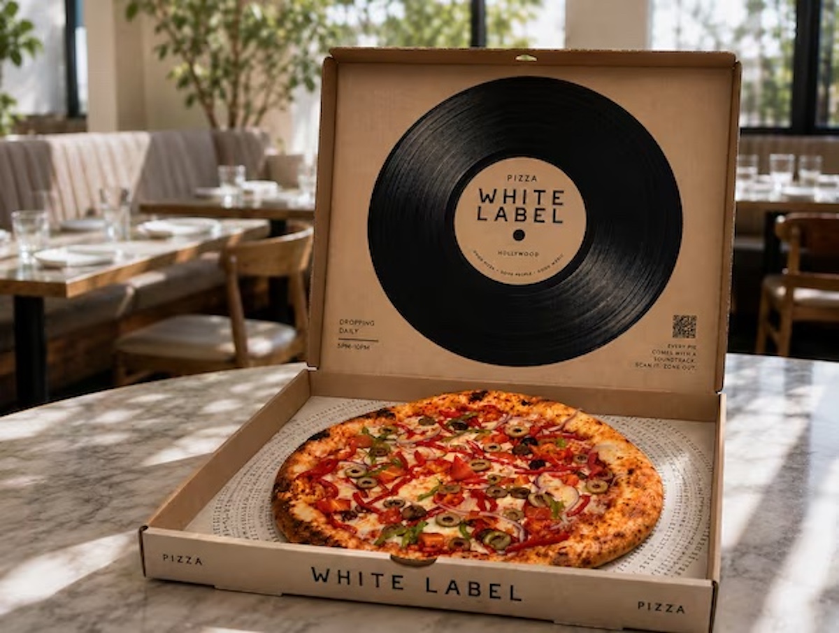 White Label's pizza